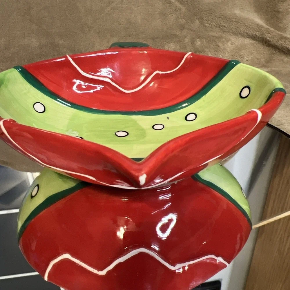 Den Craft Inc Christmas Ornament Candy Dish Ceramic‎